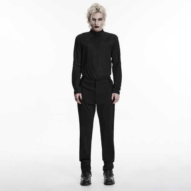 Goth Strapped Pants For Men