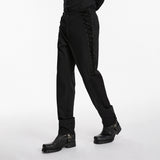 Goth Strapped Pants For Men