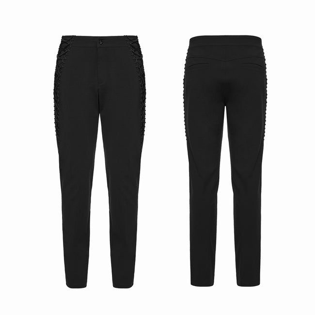 Goth Strapped Pants For Men