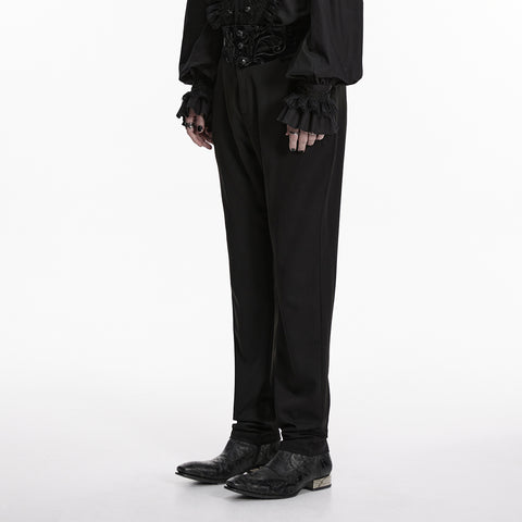 Goth Plant Embroidered Pants