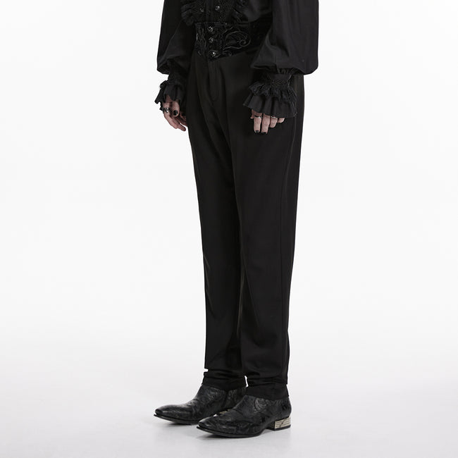 Goth Plant Embroidered Pants