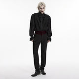Goth Plant Embroidered Pants