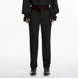 Goth Plant Embroidered Pants