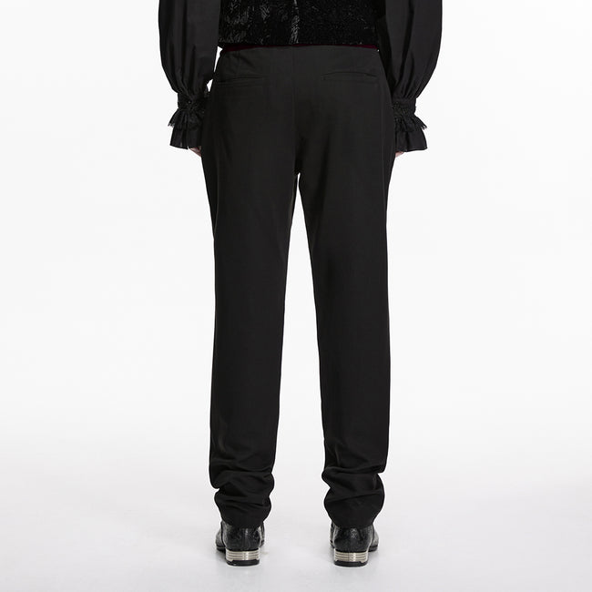 Goth Plant Embroidered Pants