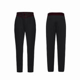 Goth Plant Embroidered Pants