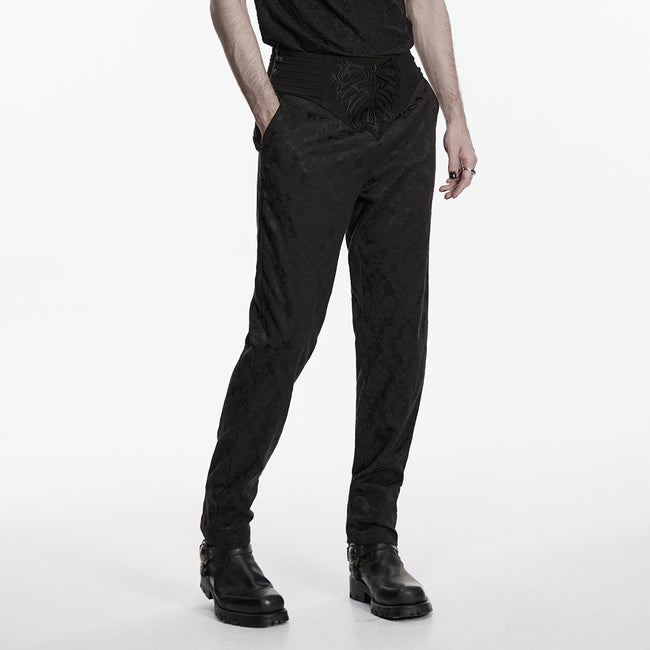 Goth Embroidered Mysterious Pants
