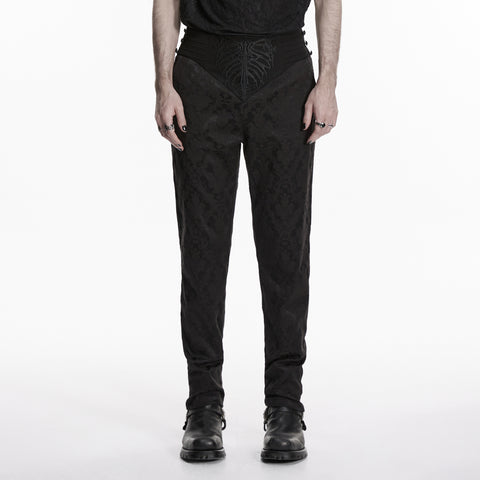Goth Embroidered Mysterious Pants
