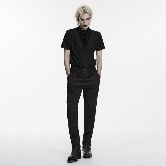 Goth Embroidered Mysterious Pants