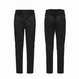 Goth Embroidered Mysterious Pants