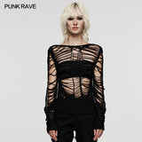 Punk Sexy Hollow Short Sweater
