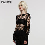 Punk Sexy Hollow Short Sweater
