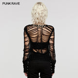 Punk Sexy Hollow Short Sweater