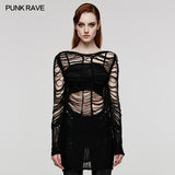 Punk Sexy Hollow Long Sweater