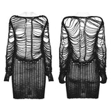 Punk Sexy Hollow Long Sweater