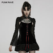 Goth two piece girls dress