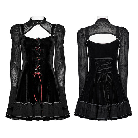 Goth two piece girls dress