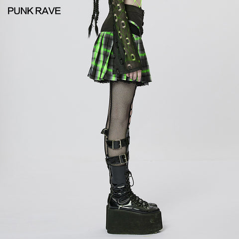 Punk Girl Pleated Skirt