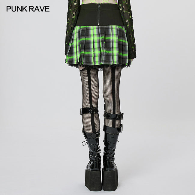 Punk Girl Pleated Skirt