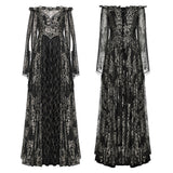 Gothic Mystery off shoulder Dress