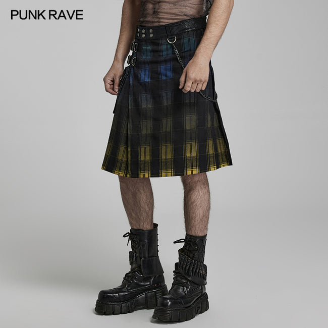 Punk gradient scottish kilt