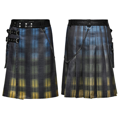 Punk gradient scottish kilt