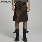Punk print skirt