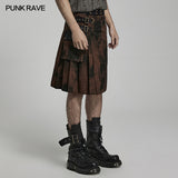 Punk print skirt