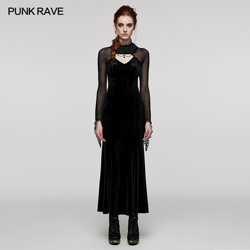 Goth velvet Exquisite Dress Punkravestore Goth velvet Exquisite Dress Punkravestore
