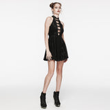 Goth Rose Print Dress
