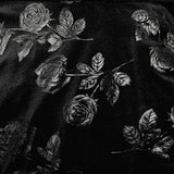 Goth Rose Print Dress