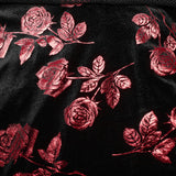 Goth Rose Print Dress