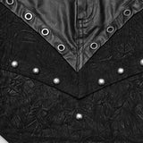 Punk triangular pieces hollow chain skirt