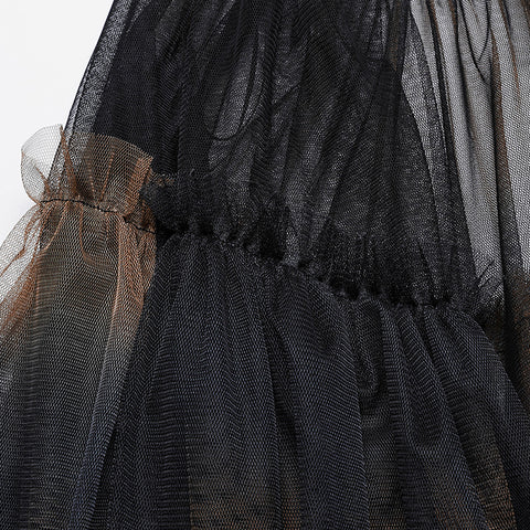 Sweet cool Gradient mesh skirt