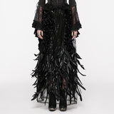 Gorgeous Feather Gothic Skirt