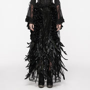 Gorgeous Feather Gothic Skirt