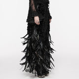 Gorgeous Feather Gothic Skirt