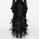 Gorgeous Feather Gothic Skirt