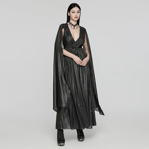 GothDeep V-neck dress