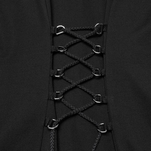 Punk hooded visual dress
