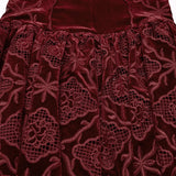 Gothic Retro Velvet Embroidered Dress