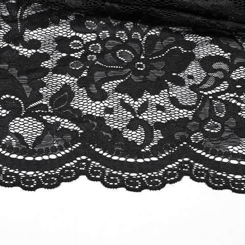 Gothic lace split skirt