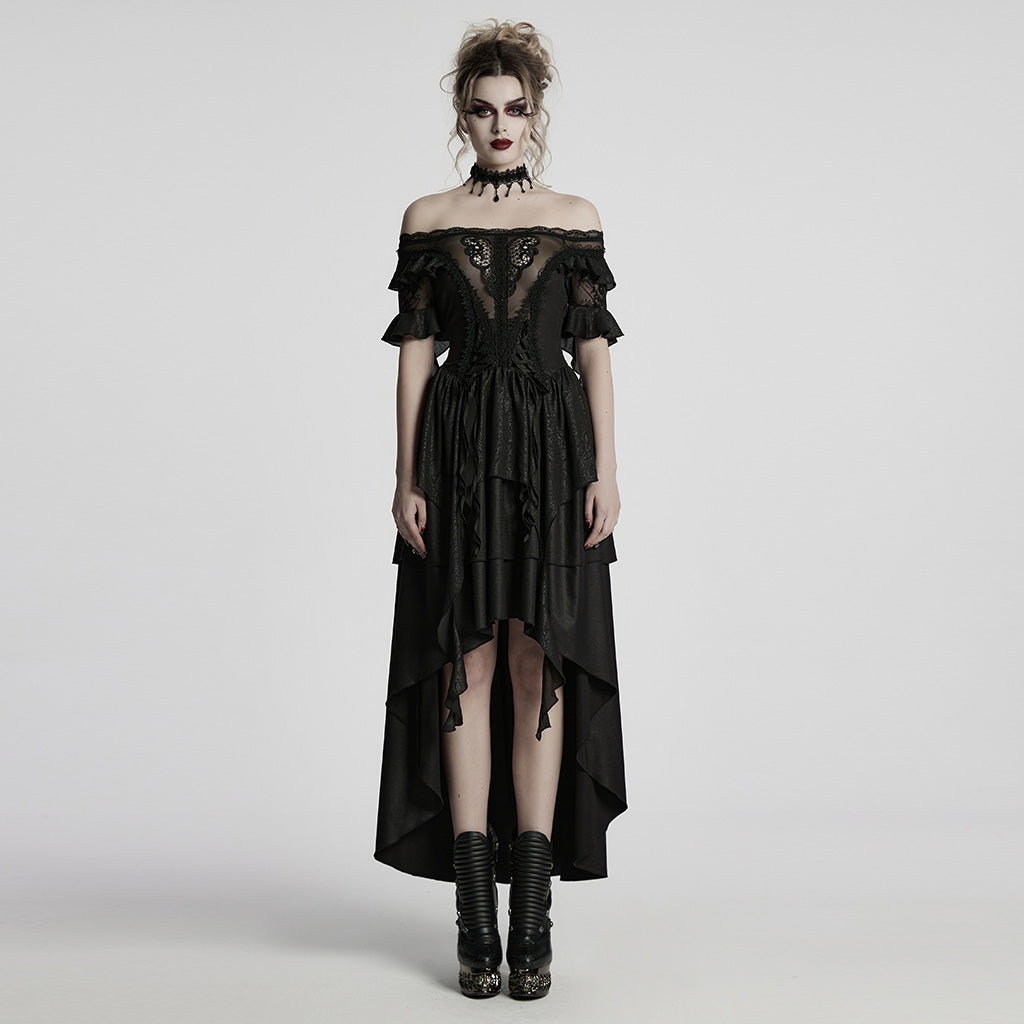 Gothic Elf Off Shoulder Dress– Punkravestore