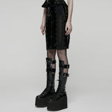 Goth Patent Leather Skirt