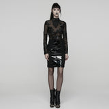 Goth Patent Leather Skirt