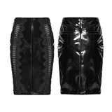 Goth Patent Leather Skirt