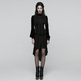 Goth Rose Fishtail Skirt