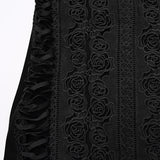 Goth Rose Fishtail Skirt