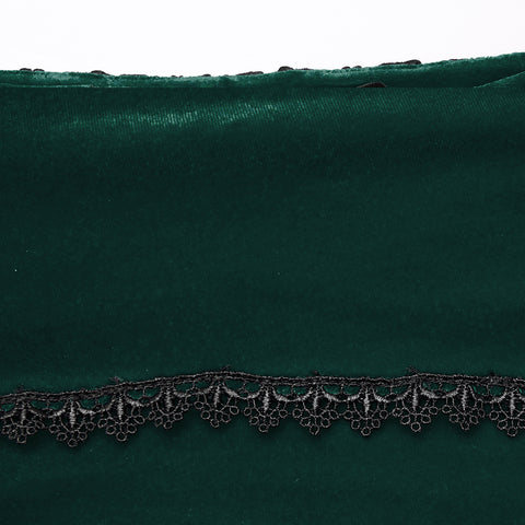 Goth Rose Fishtail Skirt