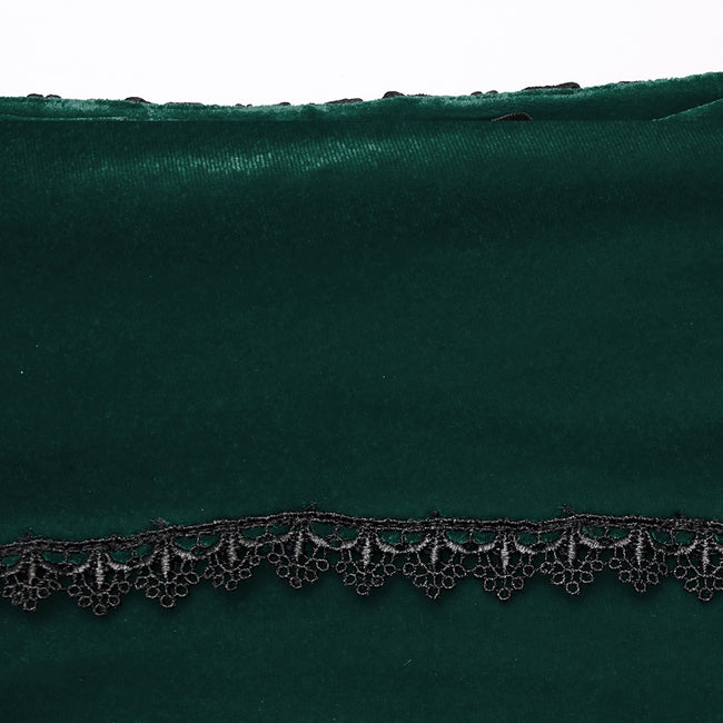 Goth Rose Fishtail Skirt