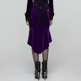 Goth Rose Fishtail Skirt